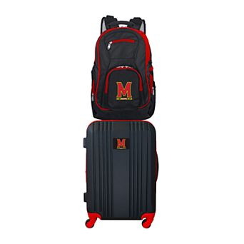 Maryland Terrapins Wheeled Carry-On Luggage & Backpack Set