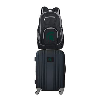 Michigan State Spartans Wheeled Carry-On Luggage & Backpack Set