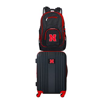 Nebraska Cornhuskers Wheeled Carry-On Luggage & Backpack Set