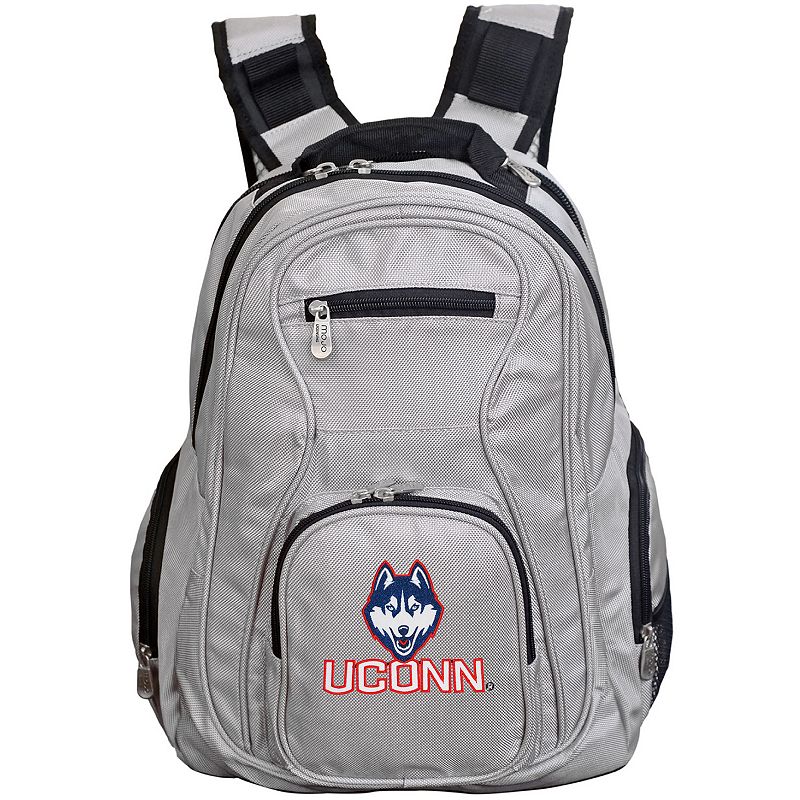 UConn Huskies Premium Laptop Backpack, Grey