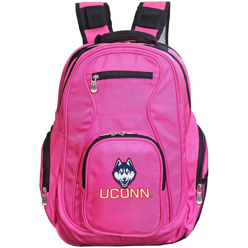UConn Huskies Premium Laptop Backpack, Pink