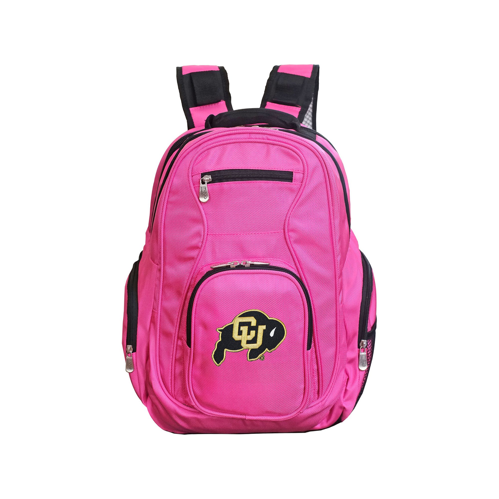 Colorado Buffaloes 20 Premium Laptop Backpack, Pink