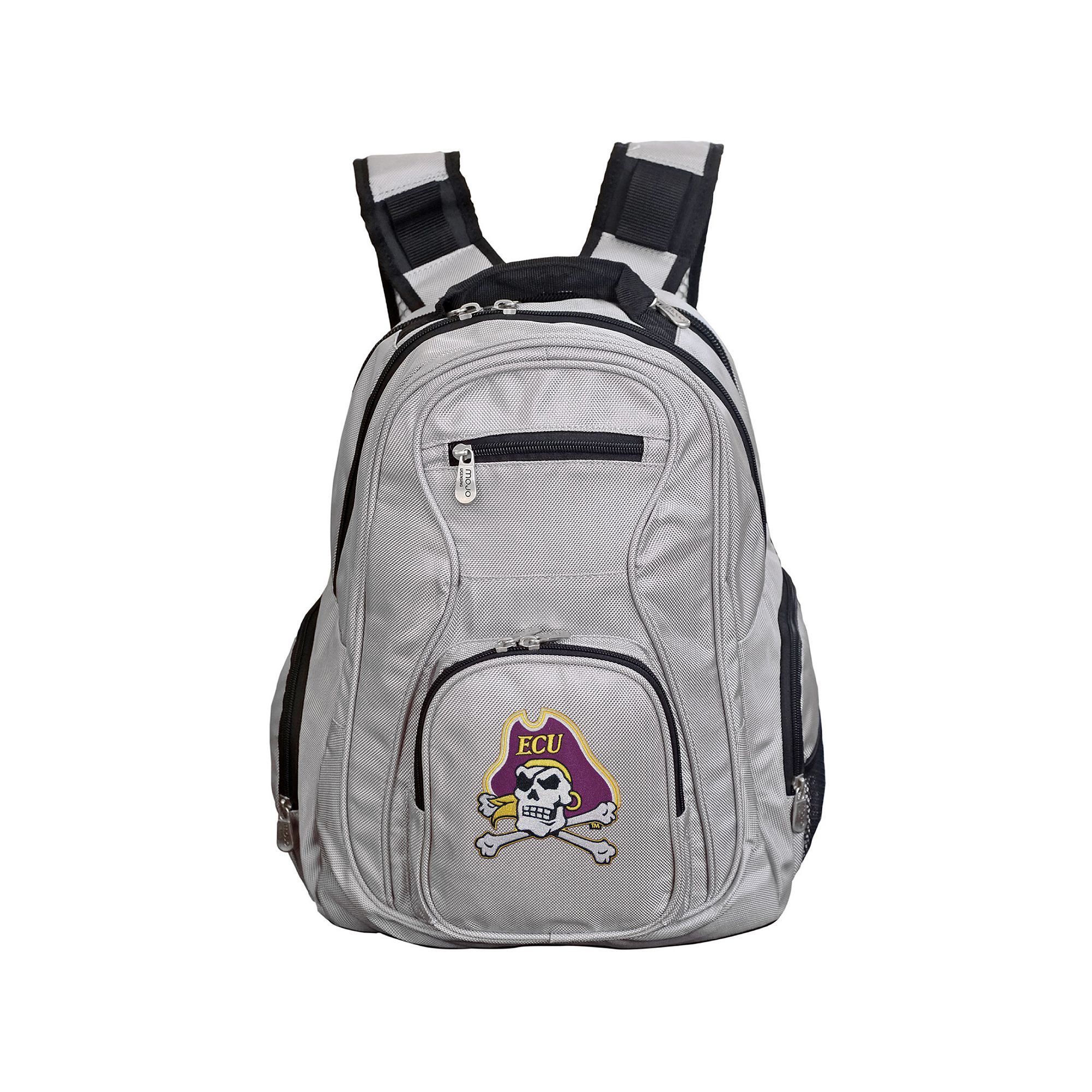 East Carolina Pirates 20 Premium Laptop Backpack, Ecu Gray