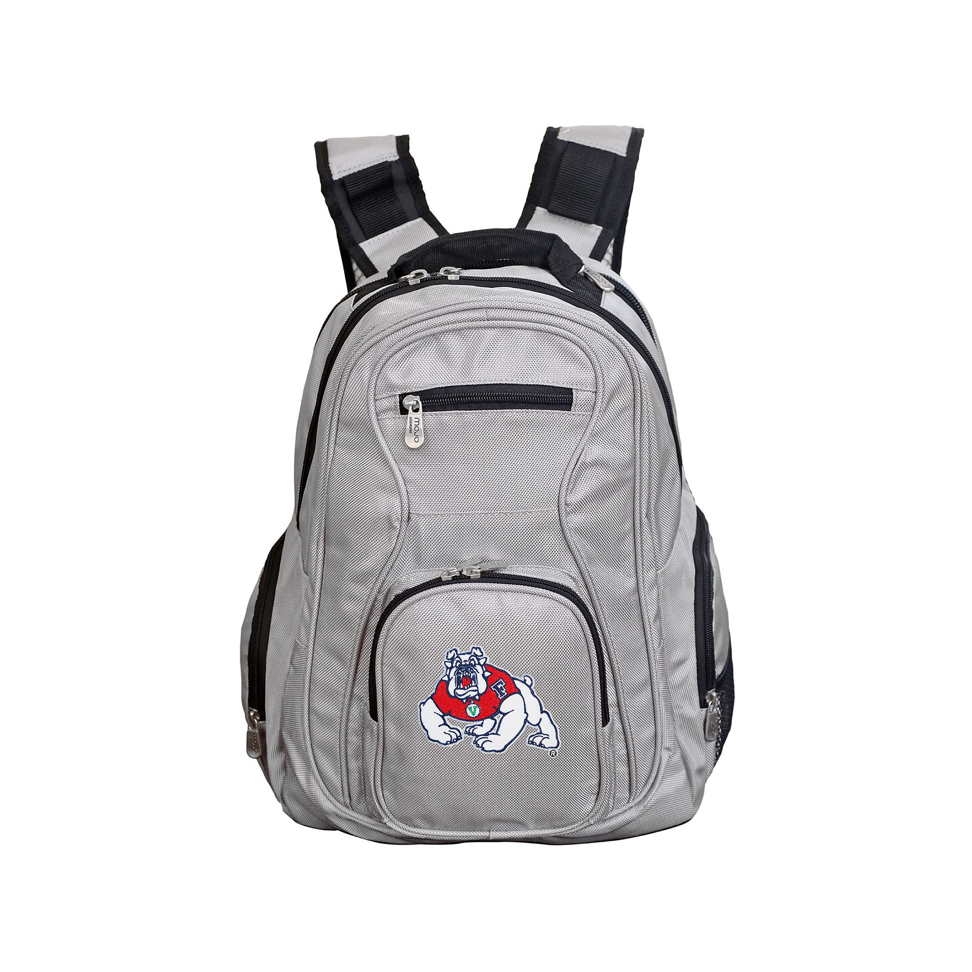 Fresno State Bulldogs Premium Laptop Backpack, Csf Gray