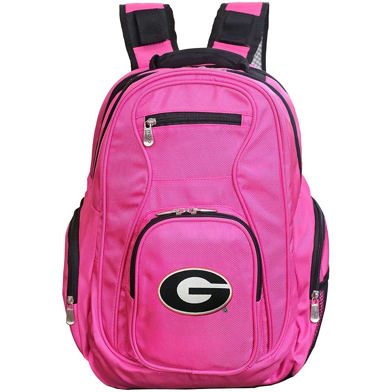 Georgia Bulldogs Premium Laptop Backpack, Pink