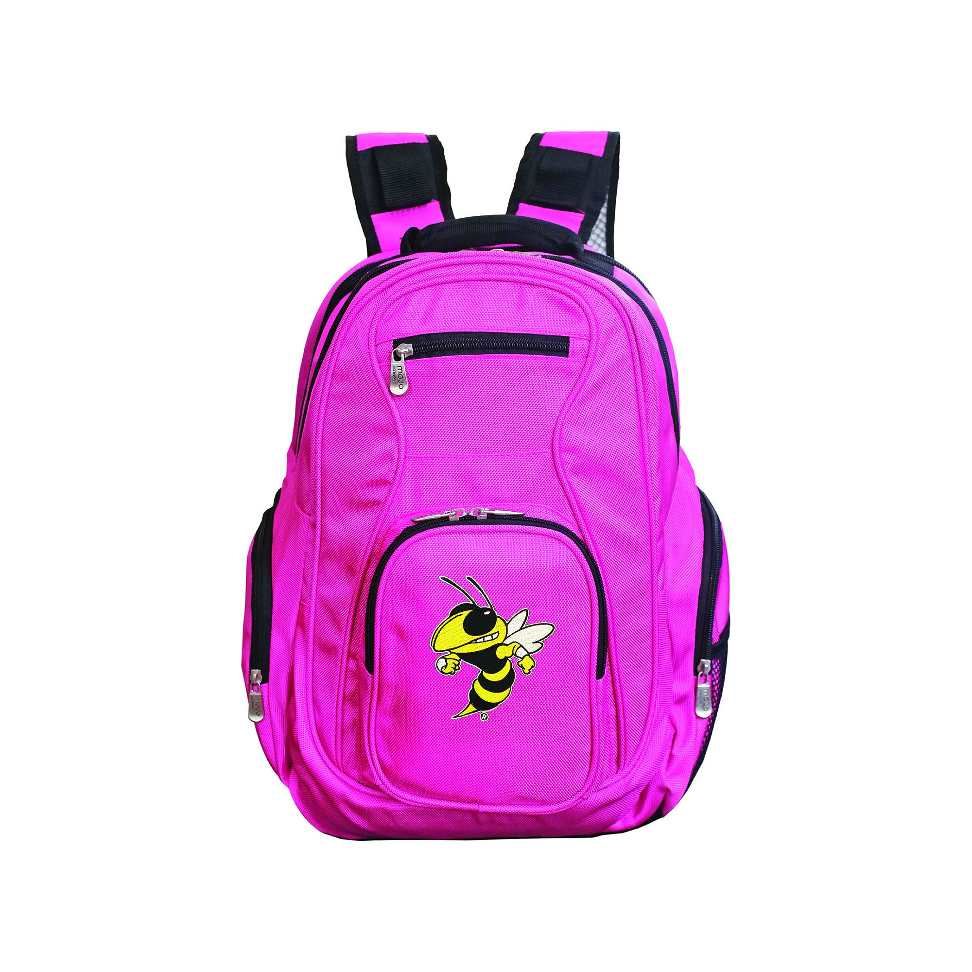 Georgia Tech Yellow Jackets Premium Laptop Backpack, Pink