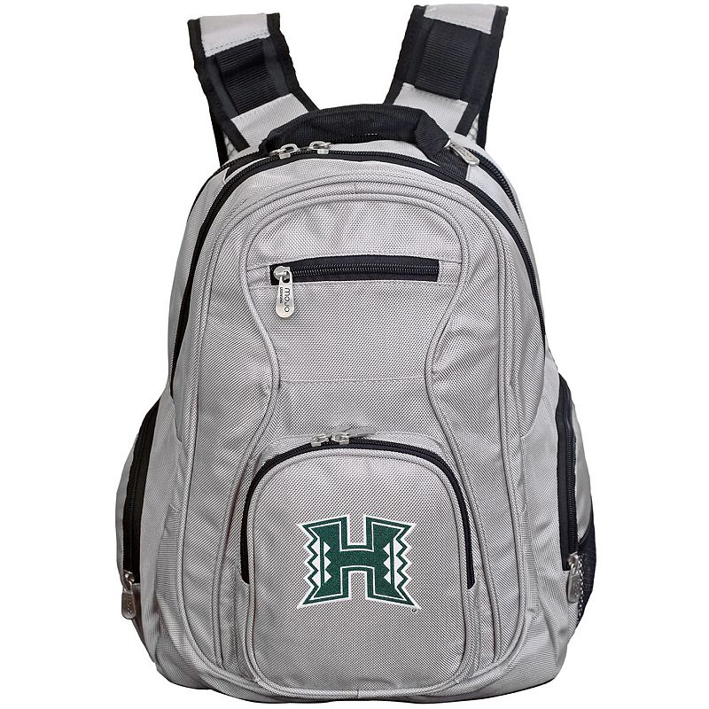 Hawaii Warriors Premium Laptop Backpack, Grey