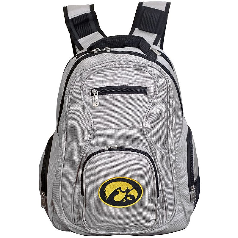 Iowa Hawkeyes Premium Laptop Backpack, Grey