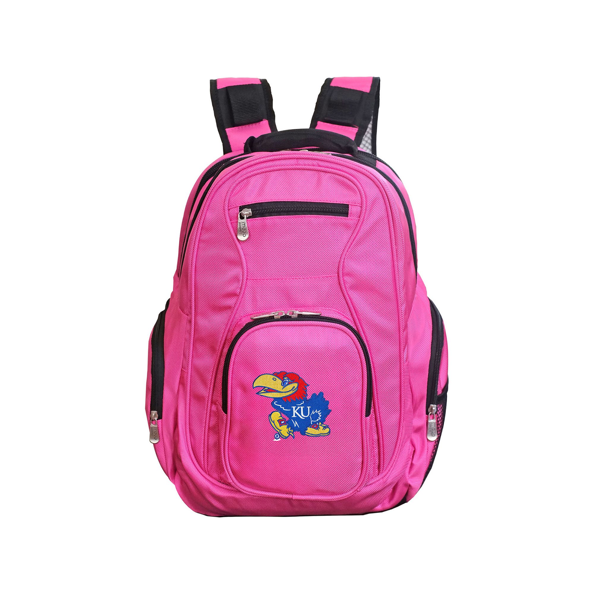 Kansas Jayhawks Premium Laptop Backpack, Pink