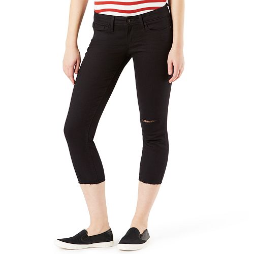 levi denizen cropped jeans
