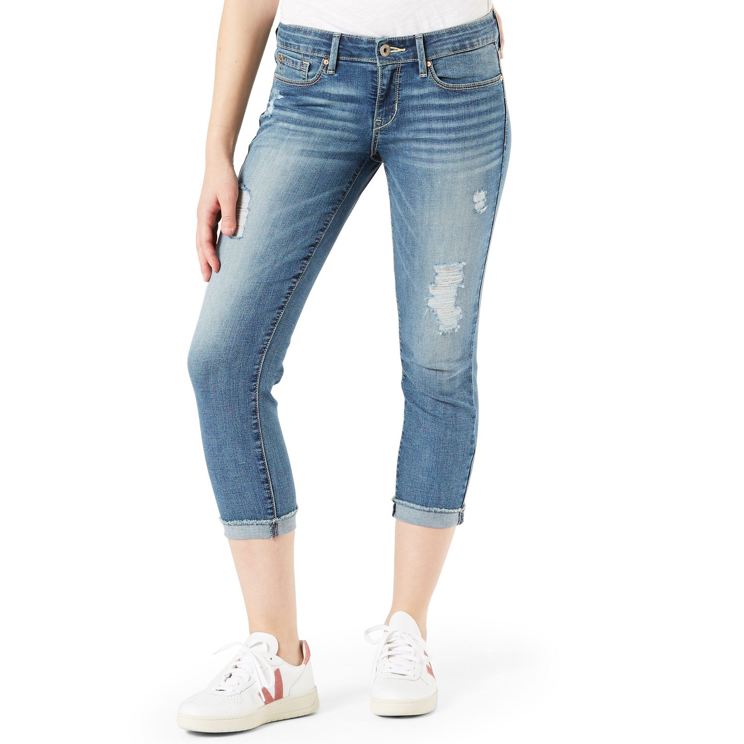 denizen levi's high rise slim crop