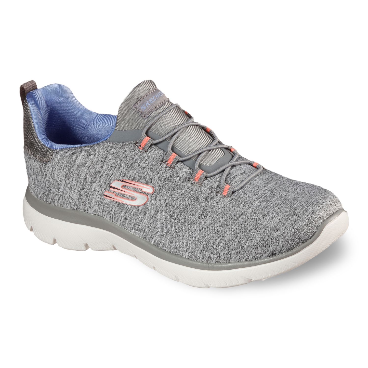 skechers gray tennis shoes