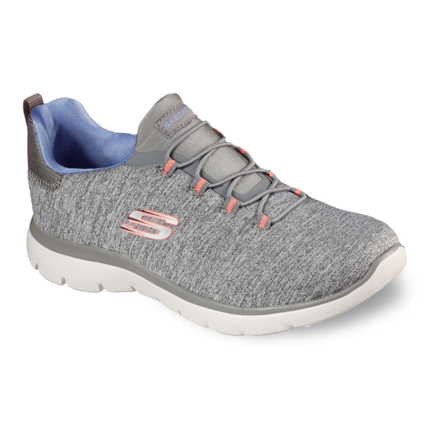 grey skechers womens