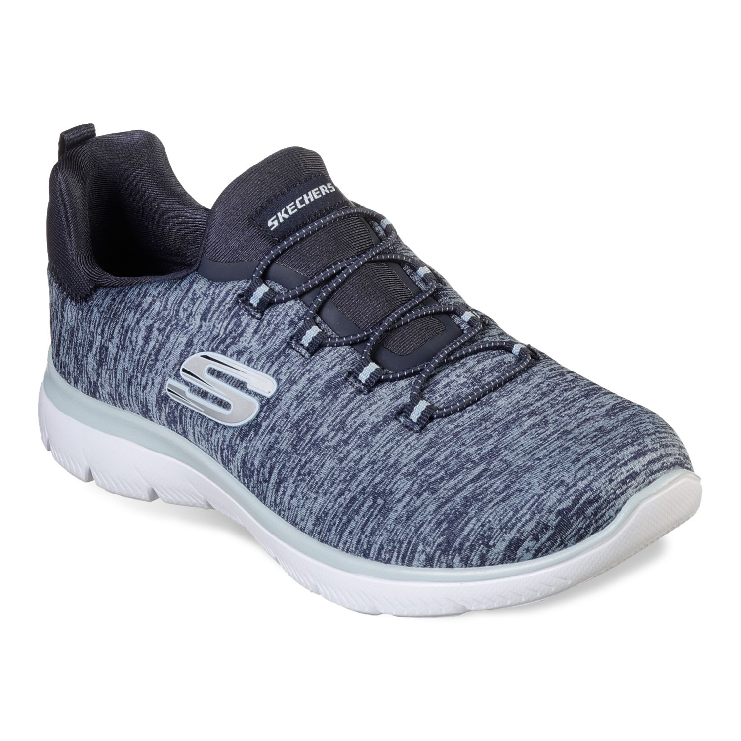 skechers memory foam womens blue