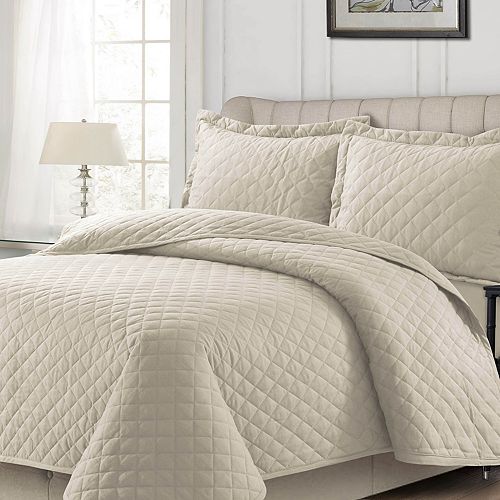 Tribeca Living Oversized Flannel Quilt Set