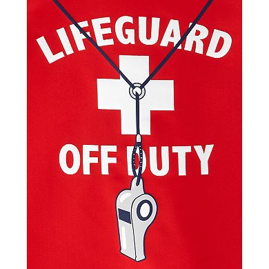 Baby Boy Carter's "Lifeguard Off Duty" Rashguard Top & Shorts Swimsuit Set