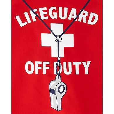 Baby Boy Carter's "Lifeguard Off Duty" Rashguard Top & Shorts Swimsuit Set