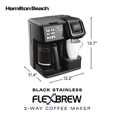 Hamilton Beach FlexBrew 2-Way Black Stainless Coffee Maker