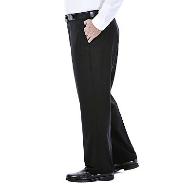 Big & Tall Haggar® Premium Stretch No-Iron Khaki Flat-Front Pants