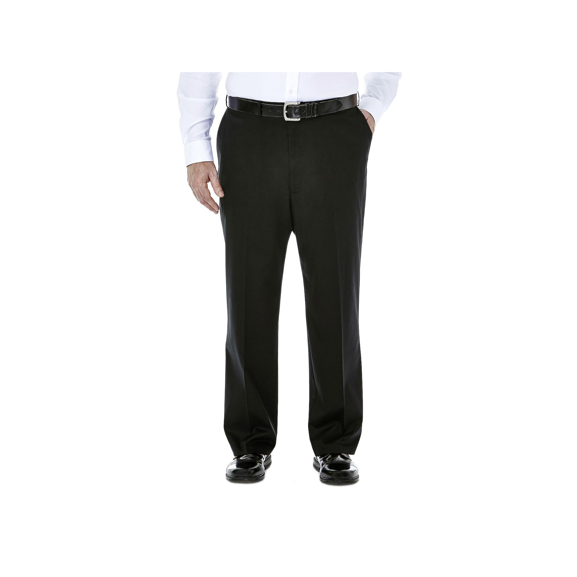 Big & Tall Haggar® Premium Stretch No-Iron Khaki Flat-Front Pants, Mens, 