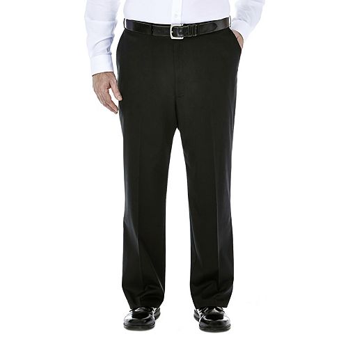 Big & Tall Haggar Premium Stretch No-Iron Khaki Flat-Front Pants