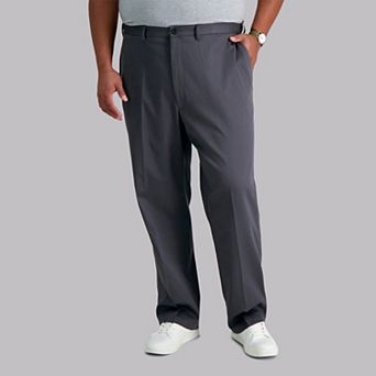 Big & Tall Haggar® Premium No-Iron Khaki Stretch Classic-Fit Flat-Front Expandable Waist Pants