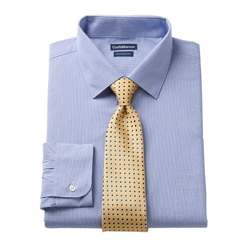 Men s Croft Barrow  Classic Fit Stretch Collar Dress  