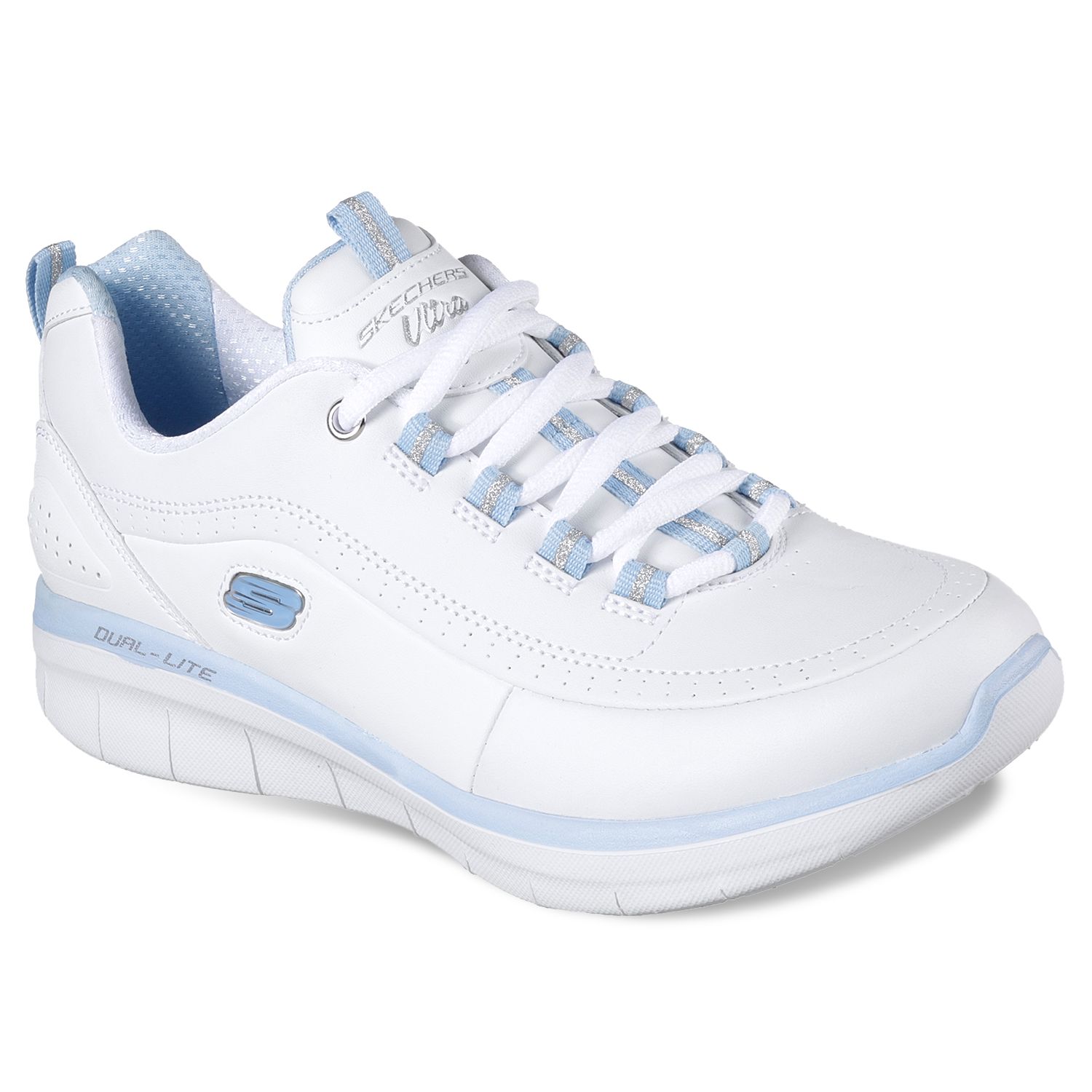 skechers dual lite white