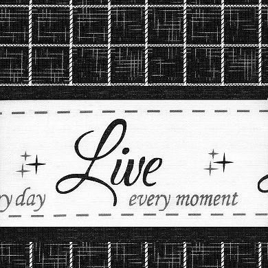 Live, Love, Laugh Window Curtain Tier Pair & Valance