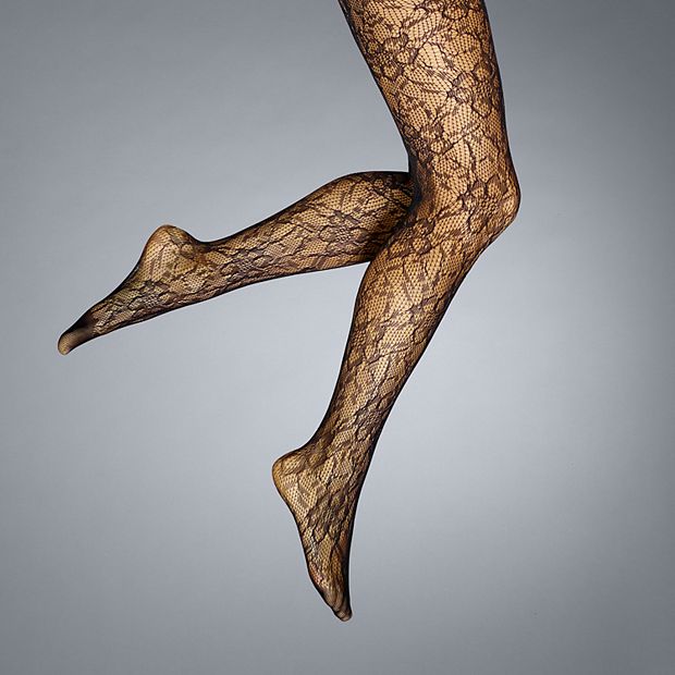 Women's Simply Vera Vera Wang Floral Net Tights