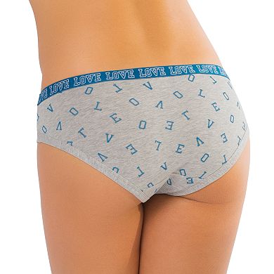 SO® "Love" Graphic Waist Hipster Panty