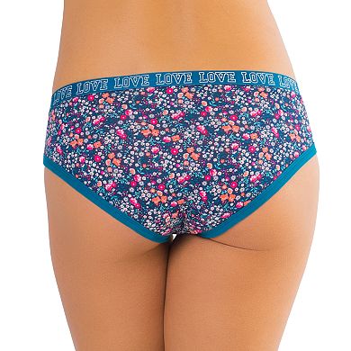 SO® "Love" Graphic Waist Hipster Panty