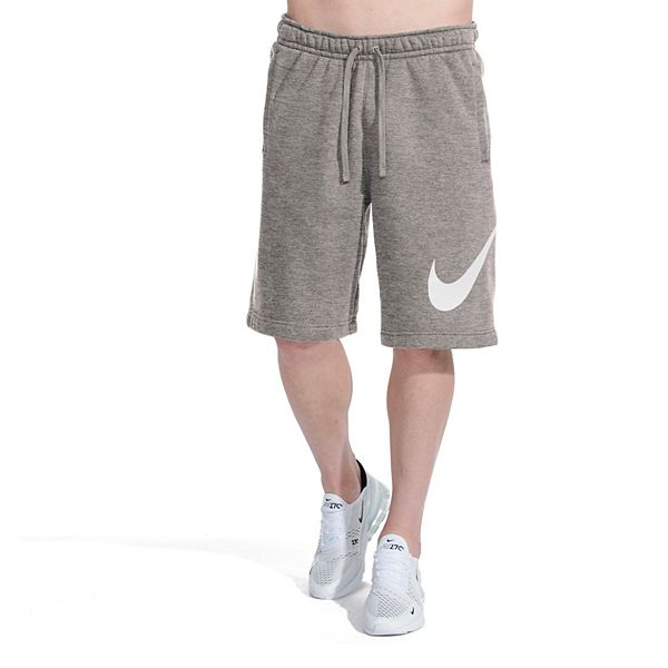 nike club fleece shorts grey