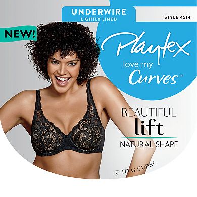 Playtex Bras: Love My Curves Beautiful Lift Lightly Lined Full-Figure Underwire Bra US4514