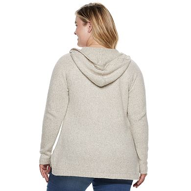 Plus Size Sonoma Goods For Life® Supersoft Hooded Sweater