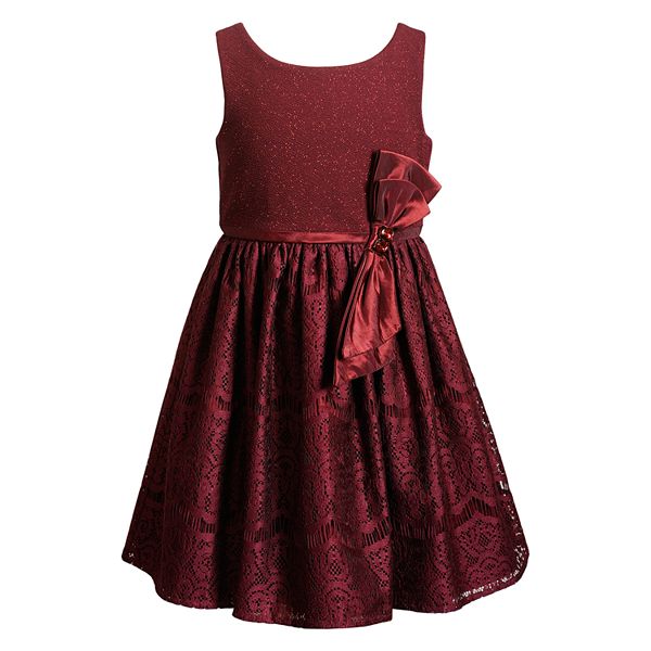 Girls 7-16 & Plus Size Emily West Bow and Lace Skirt Dress