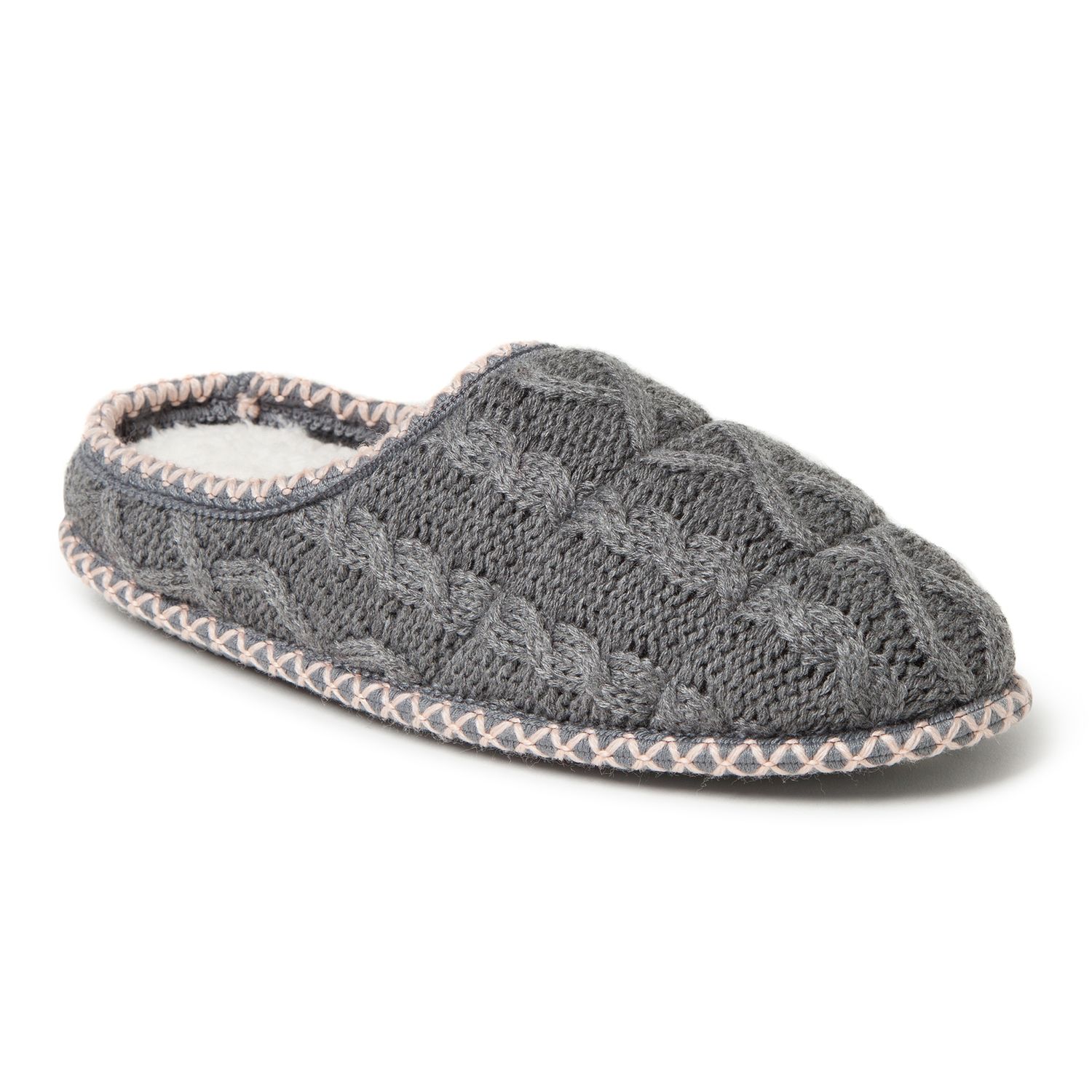 dearfoam cable knit slippers