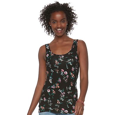 Juniors' SO® Strappy Cross-Back Reversible Tank