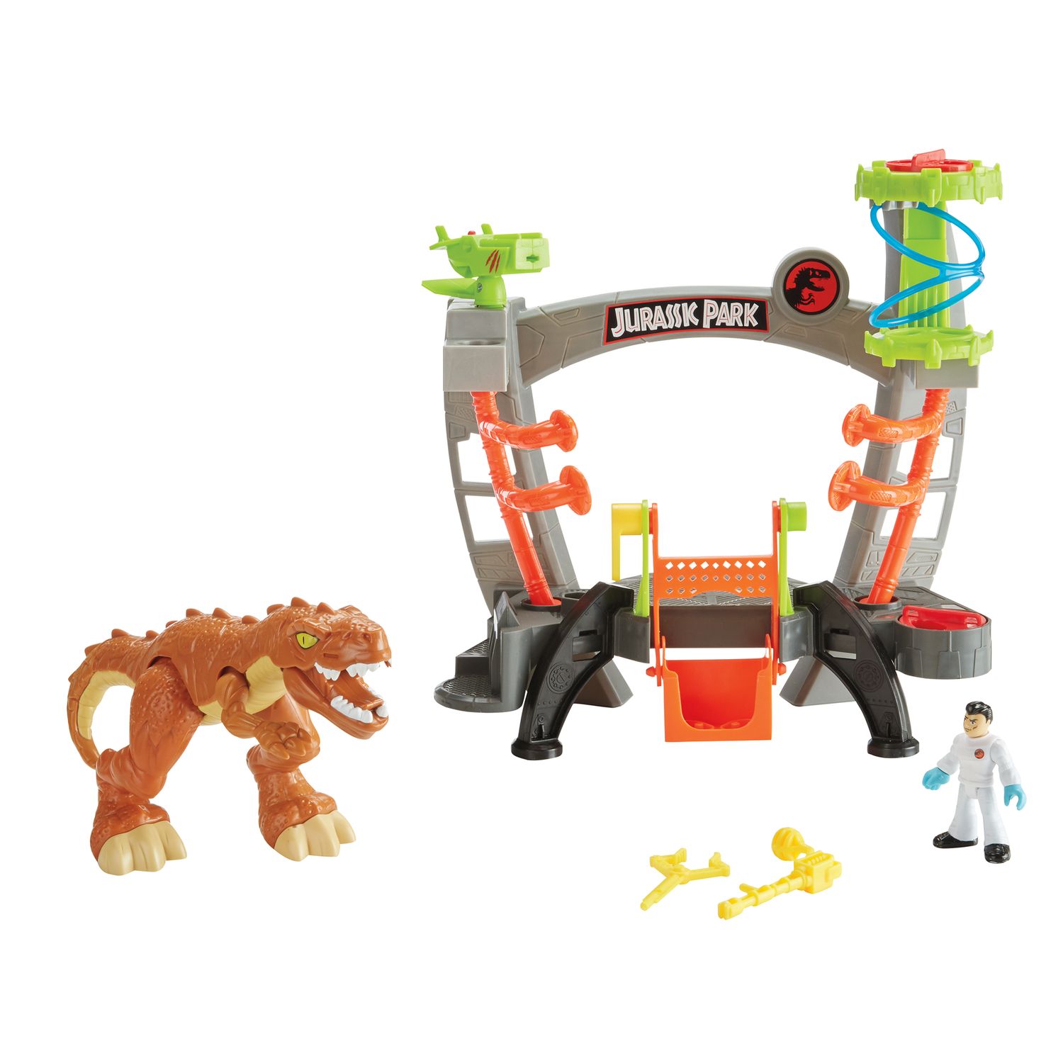 imaginext jurassic world research lab