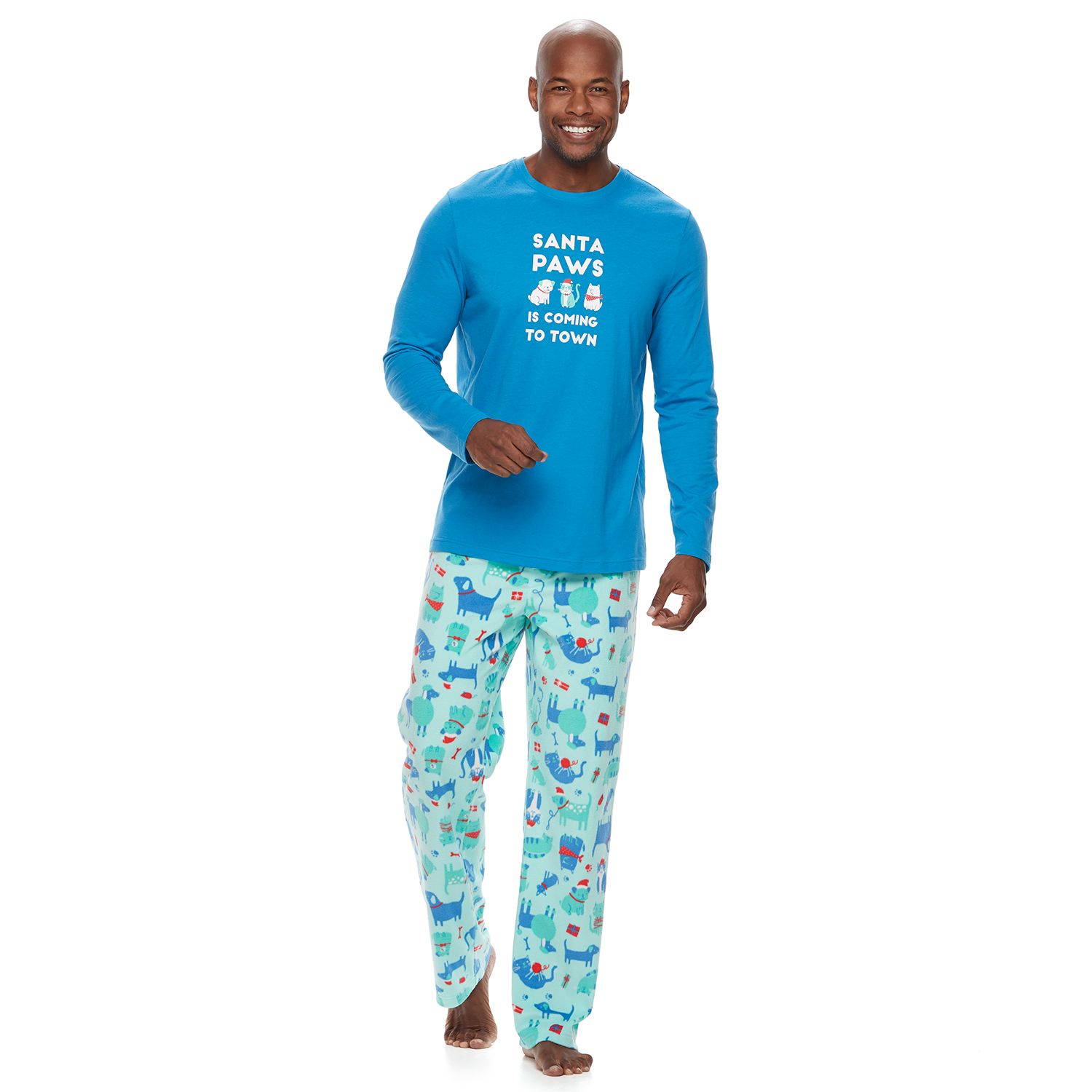 men's pajama pants with dogs on them