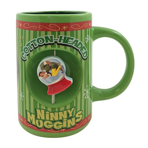 Elf the Movie "CottonHeaded Ninny Muggins" Snow Globe Spinner Ceramic Mug
