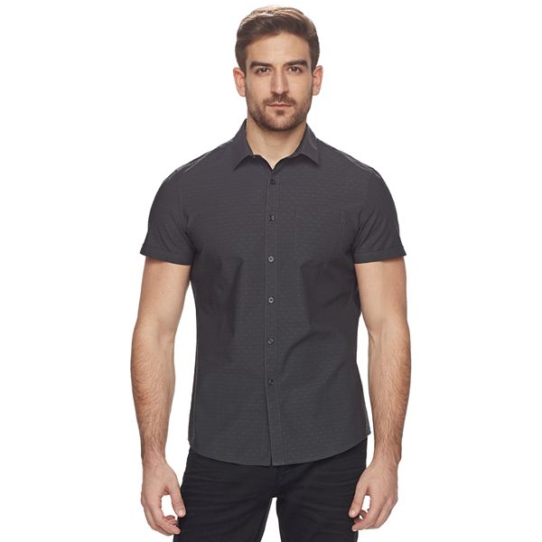 Men's Marc Anthony Slim-Fit Stretch Woven Button-Down Shirt