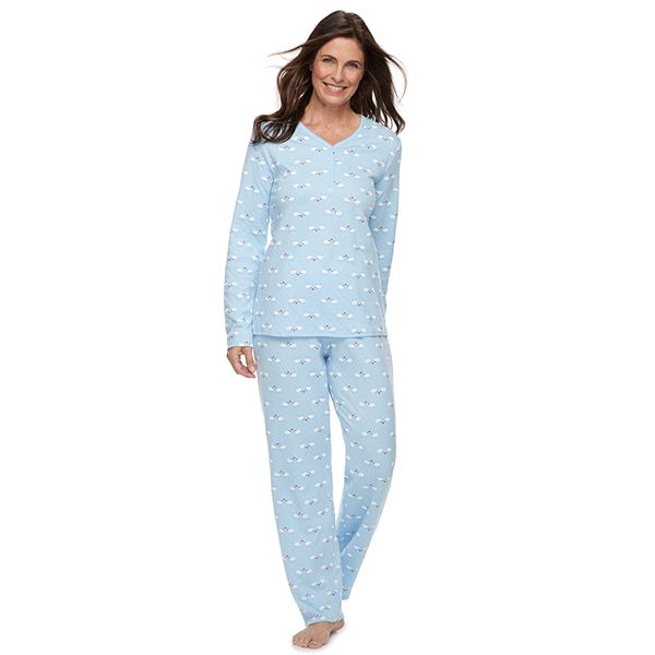 Women's Croft & Barrow® Textured Pajama Set