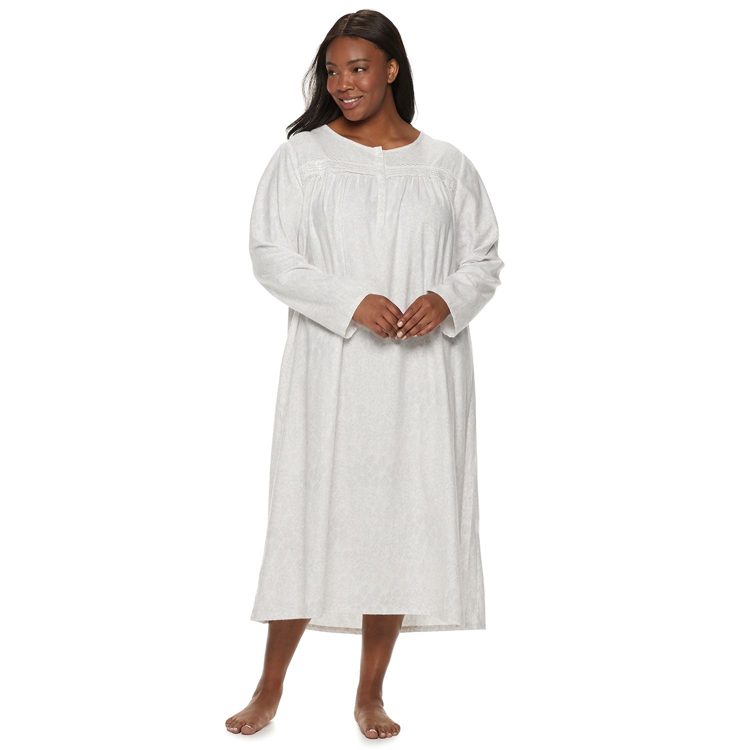 flannel nightgowns plus size