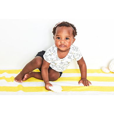 Baby Girl Carter's Polka-Dot Top, Unicorn Bodysuit & Shorts Set
