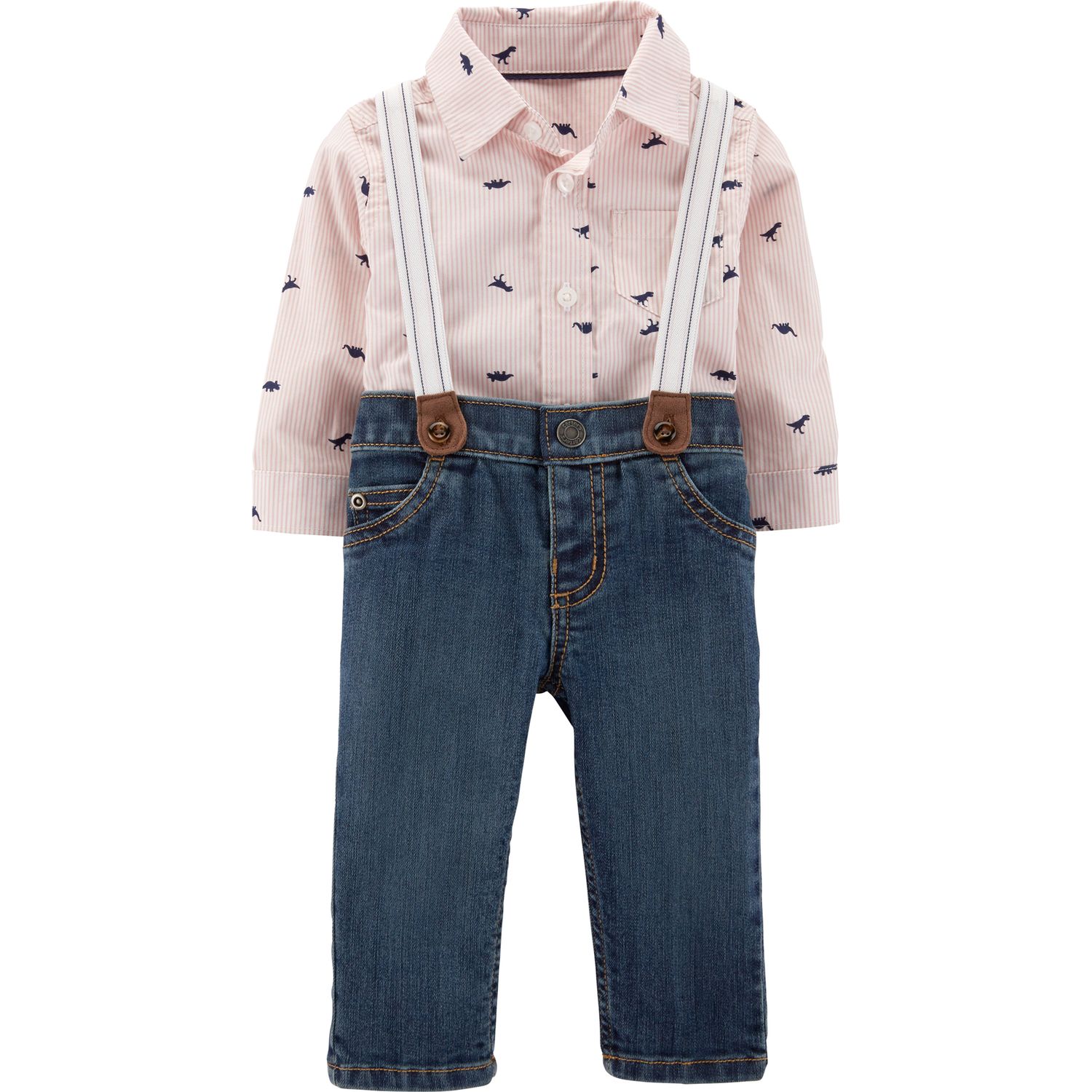 jeans with suspenders for baby boy