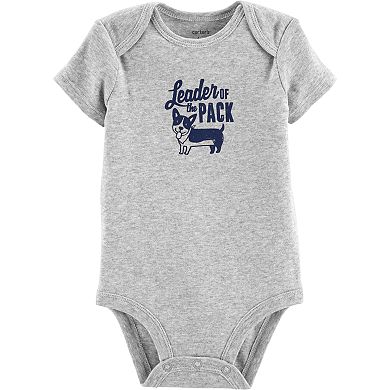 Baby Boy Carter's "Leader Of The Pack" Bodysuit, Dog Graphic Tee & Shorts Set