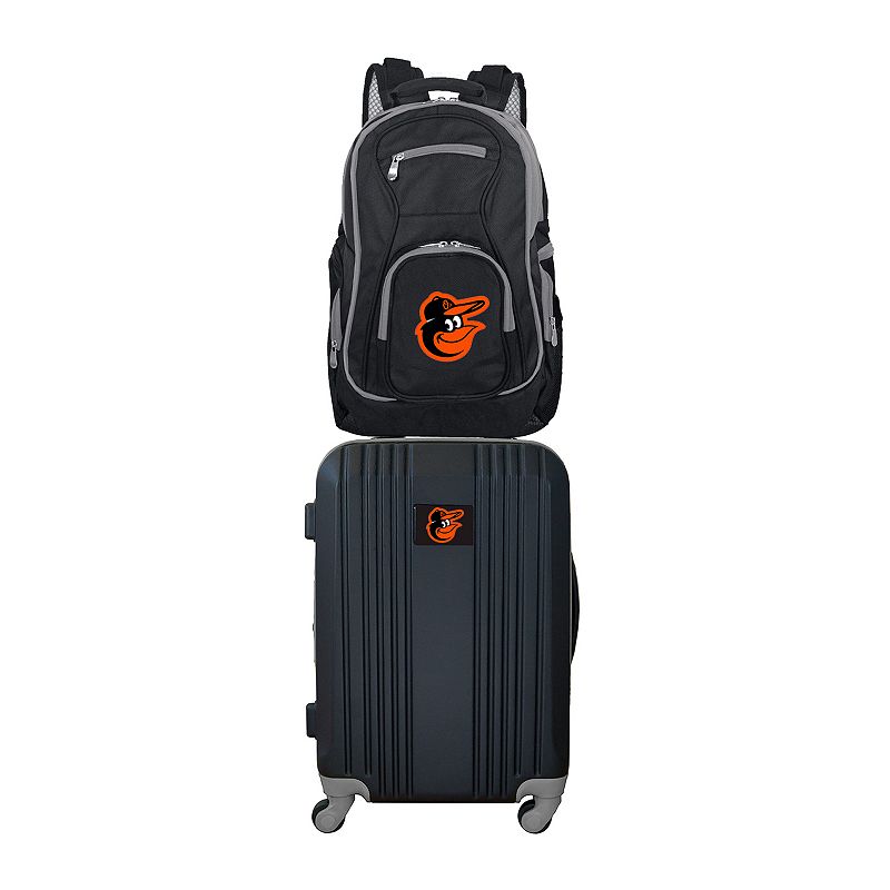 Baltimore Orioles Wheeled Carry-On Luggage & Backpack Set, Oxford