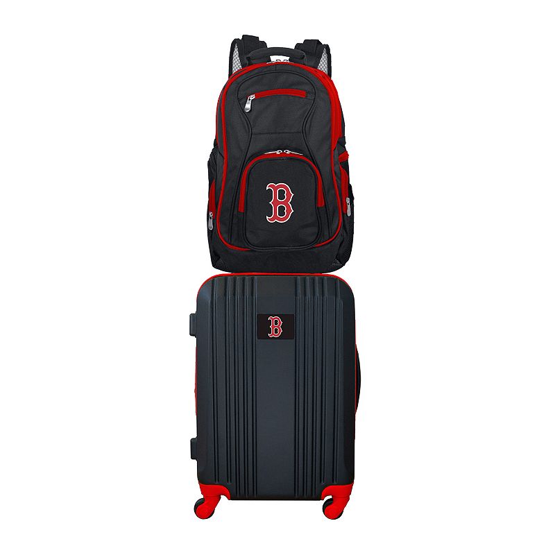 Boston Red Sox Wheeled Carry-On Luggage & Backpack Set, Oxford