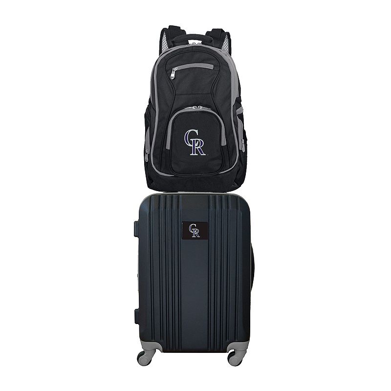 Colorado Rockies Wheeled Carry-On Luggage & Backpack Set, Oxford